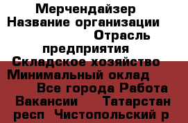 Мерчендайзер › Название организации ­ Team PRO 24 › Отрасль предприятия ­ Складское хозяйство › Минимальный оклад ­ 25 000 - Все города Работа » Вакансии   . Татарстан респ.,Чистопольский р-н